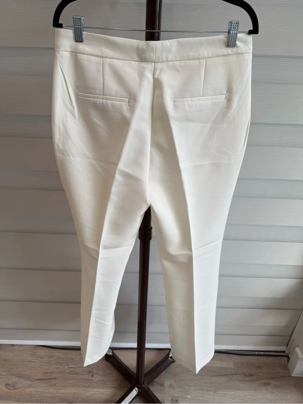 Zara Cream Straight-Leg Tailored Trousers - Picture 6 of 6